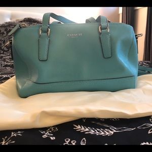 Tiffany blue Coach purse.